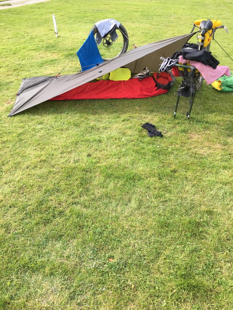 Camp set up on day 1